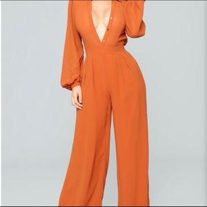 Fashion Nova Long Sleeve Jumpsuit/Jumper